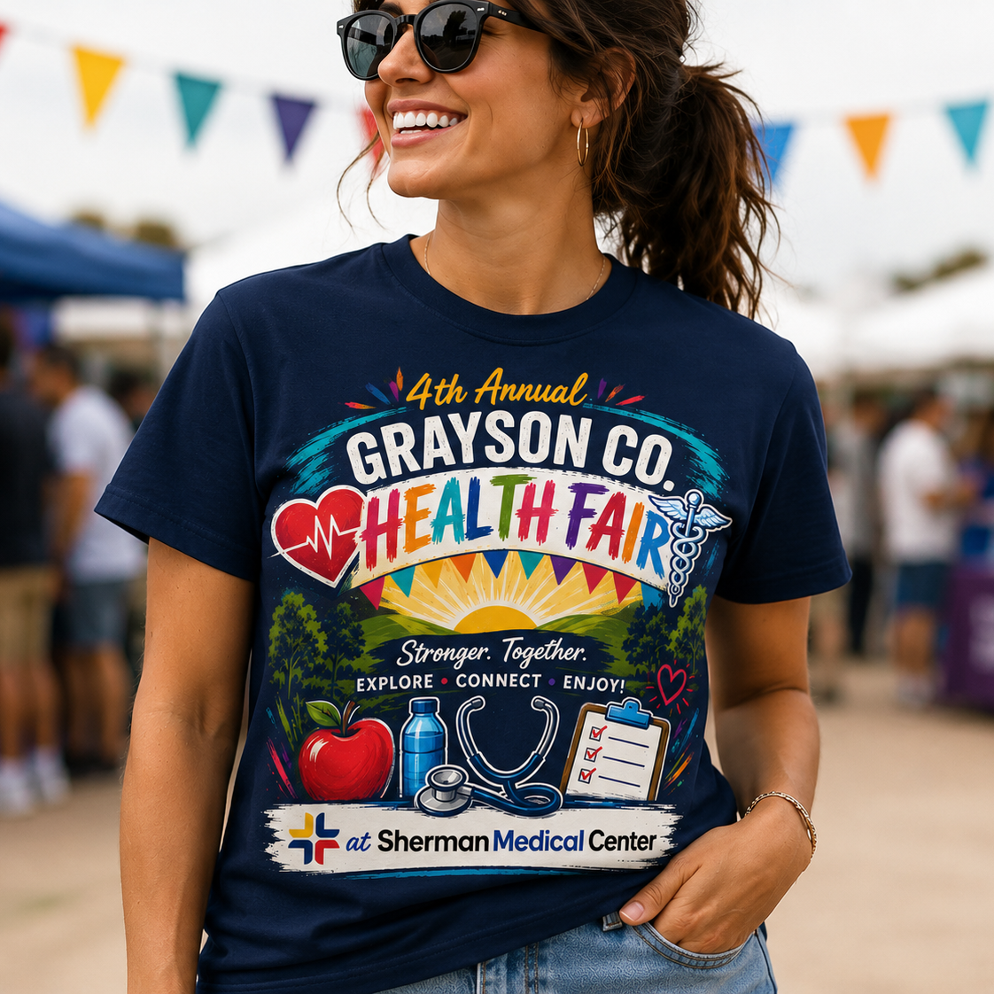 4th Annual Grayson Co Health Fair T-Shirt