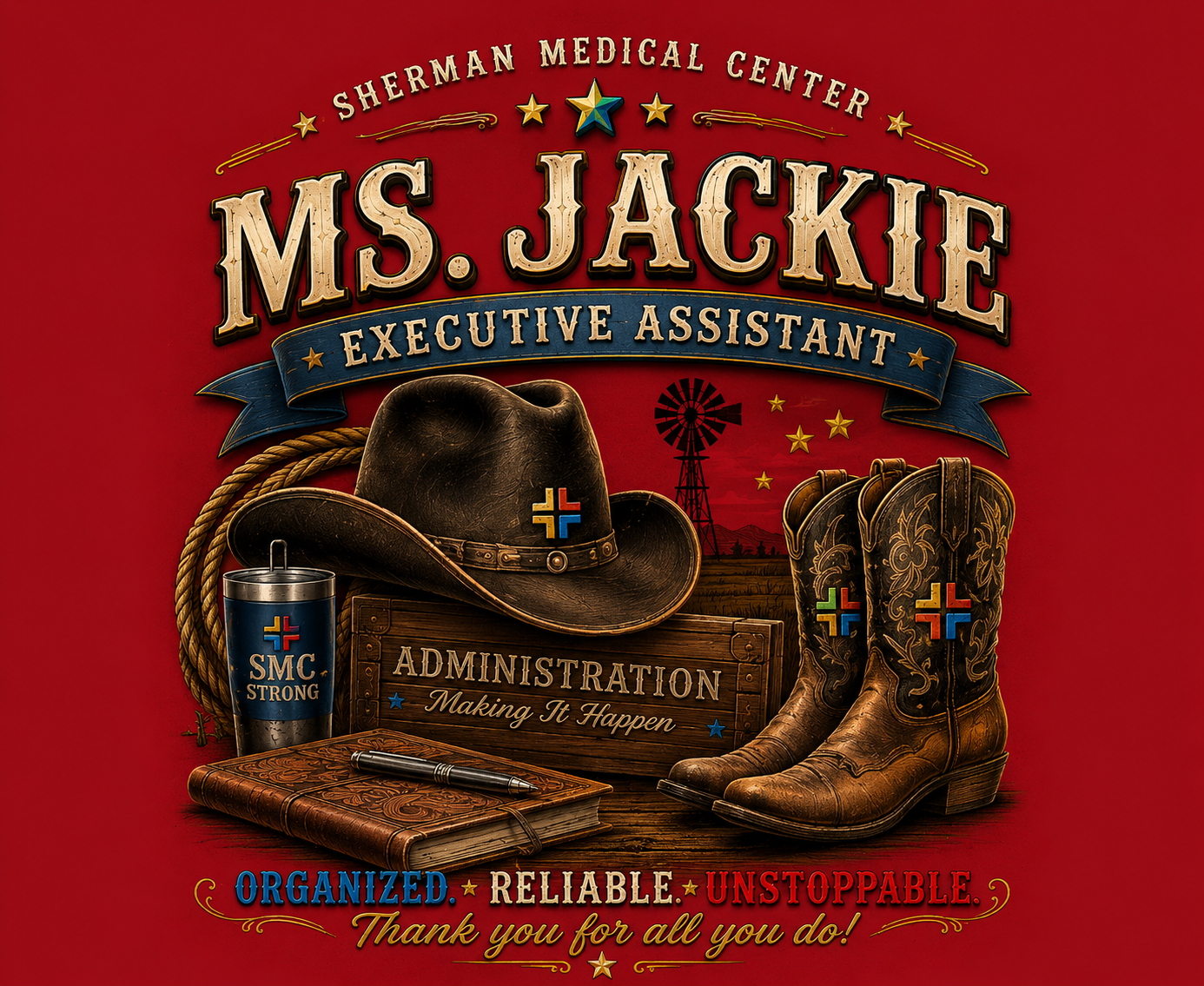 SMC Administration "Ms. Jackie" T-Shirt